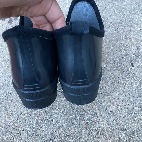 Henry Ferrera Black Rubber Rain Boots - Picture 4 of 7